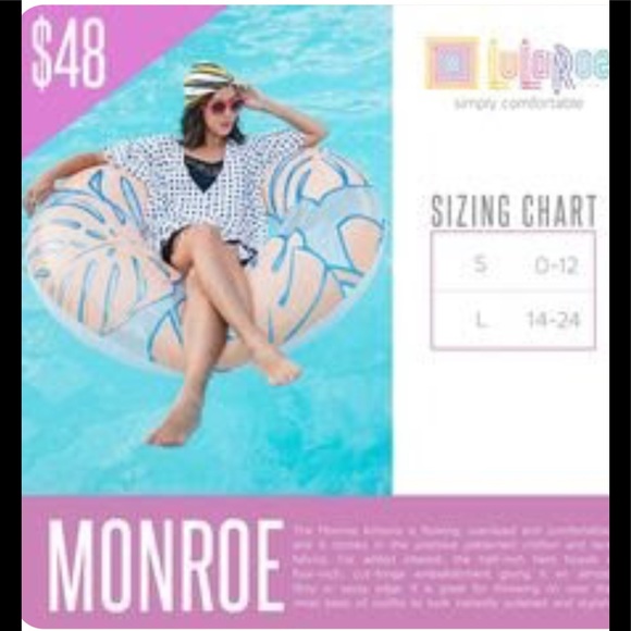 LULAROE MONROE KIMONO - Picture 6 of 8